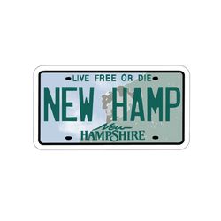 new hampshire license plate vinyl decal | new hampshire sticker | laptop sticker | water bottle sticker
