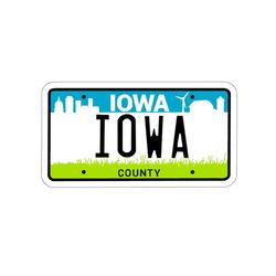 iowa license plate vinyl decal | iowa sticker | laptop sticker | water bottle sticker | ia sticker