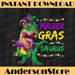 Mardigrasaurus Dinosaurus Jester Mardi Gras T Rex Mardi Gras Festival, Louisiana Party, Happy Mardi Gras PNG
