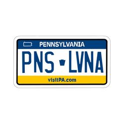 pennsylvania license plate vinyl decal | pennsylvania sticker | laptop sticker | water bottle sticker | pa sticker