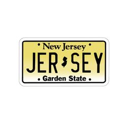 new jersey license plate vinyl decal | new jersey sticker | laptop sticker | water bottle sticker | nj sticker