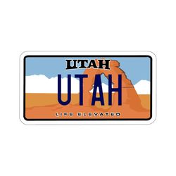 utah license plate vinyl decal | utah sticker | laptop sticker | water bottle sticker | ut sticker