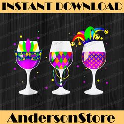 mardi gras glass of wine funny drinking wine mardi gras festival, louisiana party, happy mardi gras png