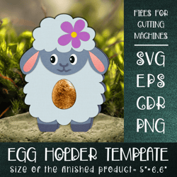 Sheep Chocolate Egg Holder Template