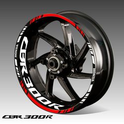 HONDA  CBR 300 R rim decal wheel motorcycle Honda cbr300r  fi stickers stripes wheel decals for Honda cbr300r