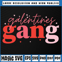 Retro 2023 Valentine's Day Galentines Gang Funny Svg, Bestie Valentines Day svg, Valentine Day, Digital Download