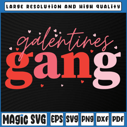 retro 2023 valentine's day galentines gang funny svg, bestie valentines day svg, valentine day, digital download