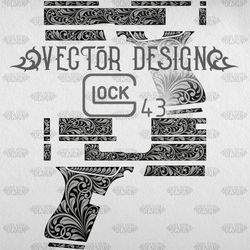 VECTOR DESIGN Glock43 Scrollwork 1