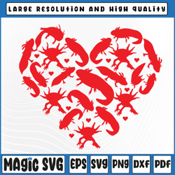 axolotl lover funny love heart axolotl valentine's day svg, cute axolotl svg, valentine day, digital download