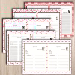 digital kitchen recipe card template