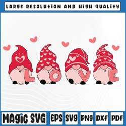 funny valentines day gnome apparel svg, gnomes with love hearts svg, valentine day, digital download