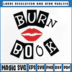 mean burn book svg,  mean girls inspired svg, burn book digital, valentine day, digital download