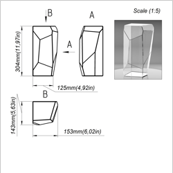 project 383. stained glass printable pattern. brillant3d