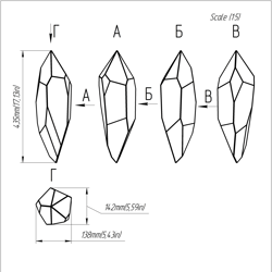 project 388. stained glass printable pattern. brillant3d