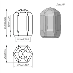 Project 392. Stained glass printable pattern. Brillant3d