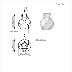 project 394. stained glass printable pattern. brillant3d