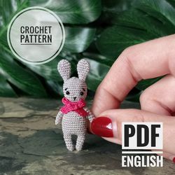 Crochet bunny toy pattern. English Pattern. Little bunny toy pattern. DIY cute bunny. Crochet rabbit pattern