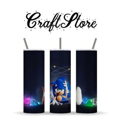 sonic | tumbler png | cartoon | png files for sublimation | instant download | tumbler sublimation design