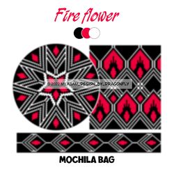 CROCHET PATTERNS /Tapestry Crochet bag PATTERN / Wayuu mochila bag /Fire 741