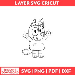 Pingo From Bluey Coloring Picture Svg, Bluey Svg, Bluey Characters Svg, Png, pdf, dxf digital file.