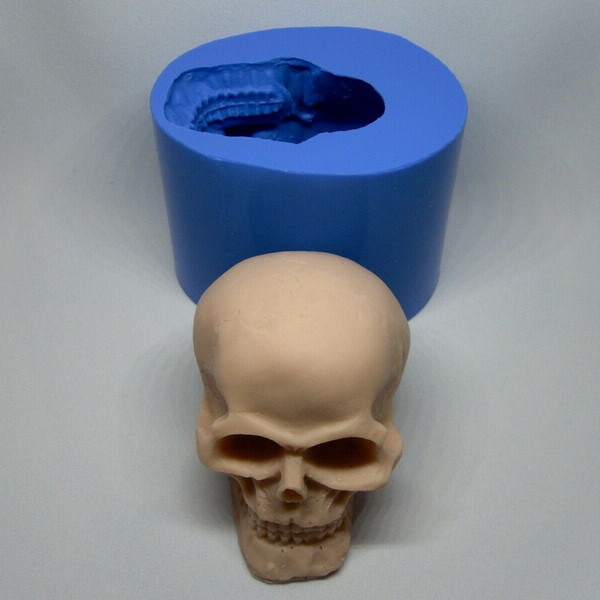 Skull soap and silicone mold
