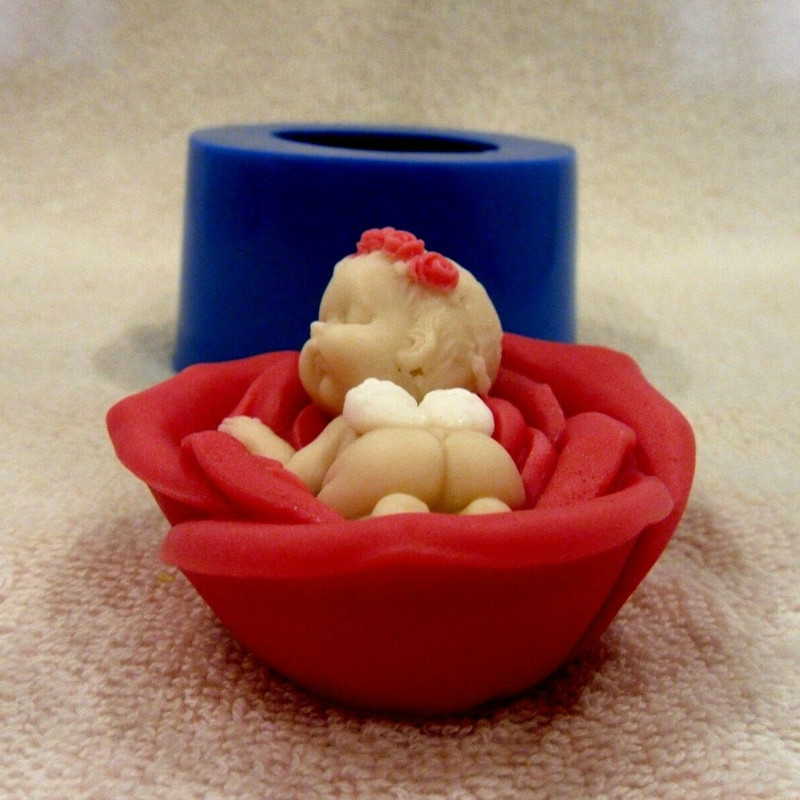 Angel on flower soap 4