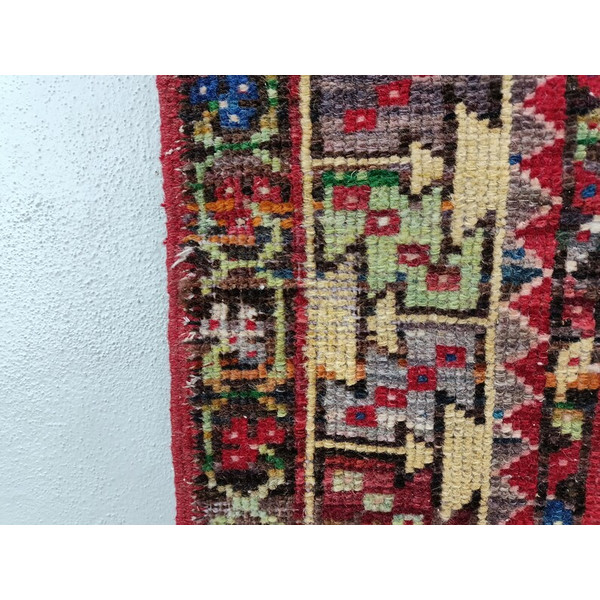 Mini Oushak, Fringed Rug, Anatolian Rug, Turkish Rug, Bath Rug, Handmade Rug, Vintage Rug, Floor Rug,06.jpg