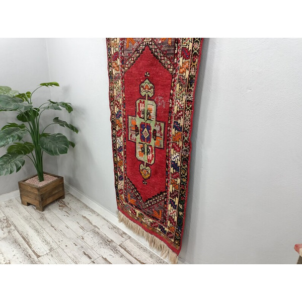 Mini Oushak, Fringed Rug, Anatolian Rug, Turkish Rug, Bath Rug, Handmade Rug, Vintage Rug, Floor Rug,08.jpg