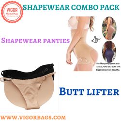 Women T-back Butt lifter Enhancer & Women Shapewear open lift up panties Combo Pack