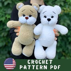 Crochet Teddy Bear pattern PDF – amigurumi pattern