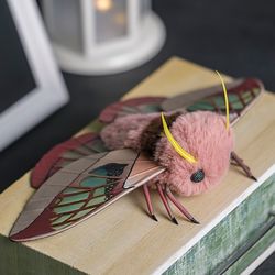 Neorcarnegia Basirei Moth Plush Art Doll - Make to order
