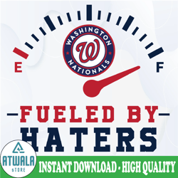 fueled by hater washington nationals svg and png files