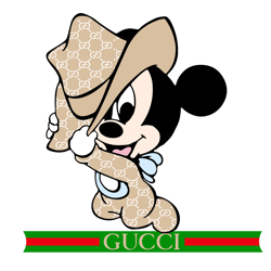 Gucci Mickey baby Svg, Gucci brand Logo Svg, Gucci Logo Svg, Fashion Logo Svg, File Cut Digital Download