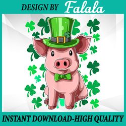 st. patrick's day pig leprechaun png, lucky irish pig png, patrick day png, digital download