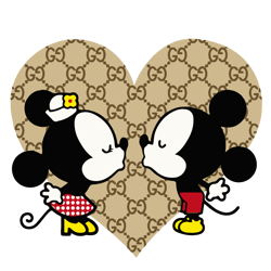 gucci minnie and mickey valentine svg, gucci brand logo svg, gucci logo svg, fashion logo svg, file cut digital download