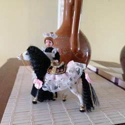 Horse. Toy for the dollhouse.