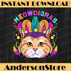 mardi gras cat meowdigras parade costume mardi gras festival, louisiana party, happy mardi gras png