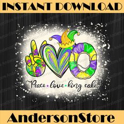 bleached peace love king cake mardi gras ki mardi gras festival, louisiana party, happy mardi gras png
