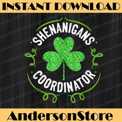 shenanigans coordinator matching teacher st patrick's day png sublimation designs
