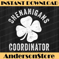 shenanigans coordinator patrick's day teacher png sublimation designs