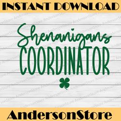 shenanigans coordinator, funny st patrick's day png sublimation designs