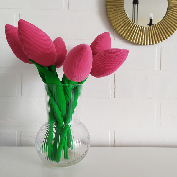 Interior-decoration-textile-flowers-tulips-2
