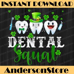 st patrick's day dental squad tooth wear leprechaun hat png sublimation designs