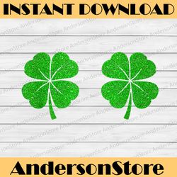 irish glitter shamrock boobs st patrick's boobies paddys day png sublimation designs