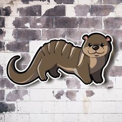otter loaf. super adorable kawaii otter bread friend! perfect for laptop, planner, phone case, journal