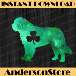 dog mom dog lover st patrick's day saint bernard mom png sublimation designs