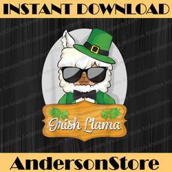 lucky irish llama shamrock st patrick day animal girls 2022 png sublimation designs