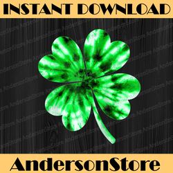 tie dye shamrock lucky st. patrick's day png sublimation designs