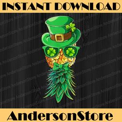 mask swinger upside down pineapple st patrick's day funny png sublimation designs