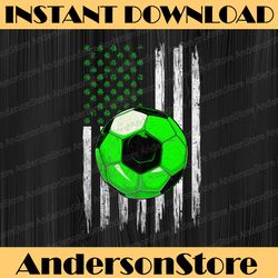 retro usa flag soccer shamrock sports st. patrick's day png sublimation designs